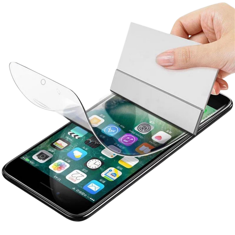 Película Gel Silicone Flexível Slim para iPhone 99D - Kit 2 Unidades