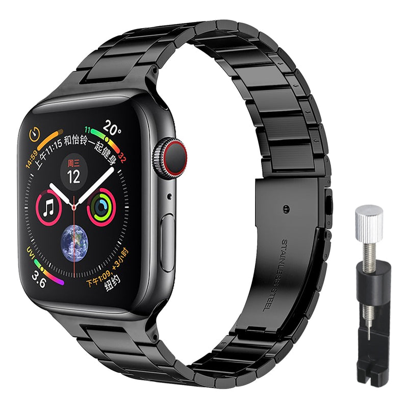 Pulseira Apple Watch Aço Inoxidável Link Borboleta