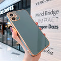 Capinha Luxo Borda Dourada Anti Choque para iPhone Cores 1 Vysta®