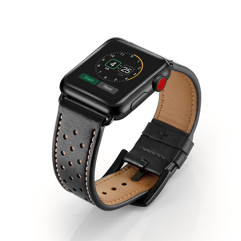 Pulseira Apple Watch Couro e Silicone Híbrido Anova®