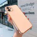 Capinha Luxo Borda Dourada Anti Choque para iPhone Cores 1 Vysta®